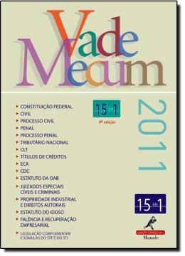 Imagem de VADE MECUM 2011 - 15 EM 1 - 4º EDICAO