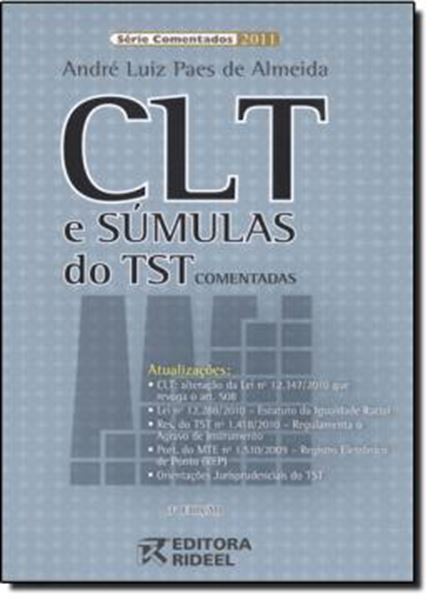 Picture of CLT E SUMULAS COMENTADAS - 3ª EDICAO
