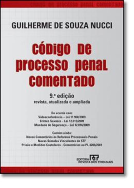 Picture of CODIGO DE PROCESSO PENAL COMENTADO - 9ª EDICAO