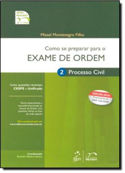 Picture of COMO SE PREPARAR PARA O EXAME DE ORDEM - VOL. 02 - PROCESSO CIVIL