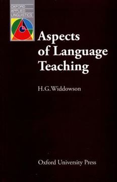 Imagem de ASPECTS OF LANGUAGE TEACHING