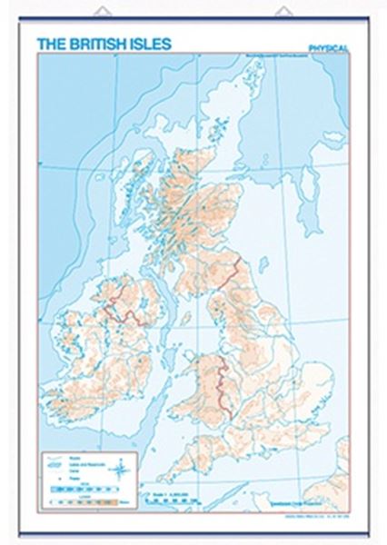 Picture of MAPA THE BRIITISH ISLES (PHYSICAL / POLITICAL)