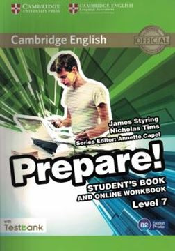 Imagem de CAMBRIDGE ENGLISH PREPARE! 7 STUDENT´S BOOK WITH ONLINE WORKBOOK AND TESTBANK - 1ST ED