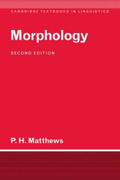 Picture of MORPHOLOGY 2ND ED