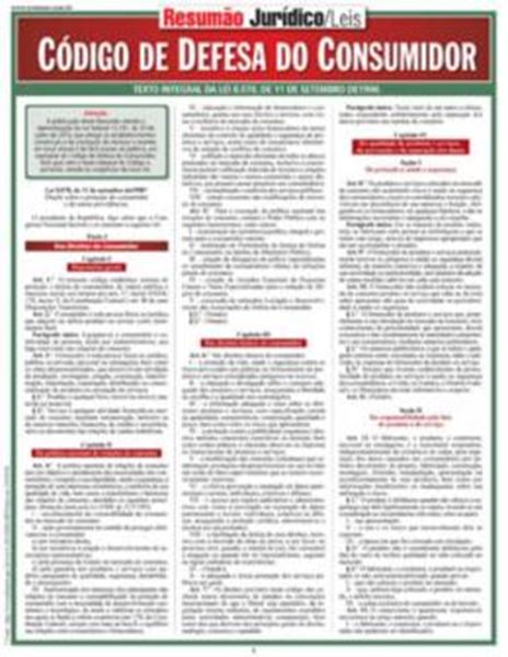 Picture of RESUMAO - CODIGO DE DEFESA DO CONSUMIDOR