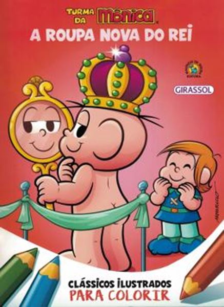 Picture of TURMA DA MONICA CLASSICOS ILUSTRADOS PARA COLORIR - A ROUPA NOVA DO REI