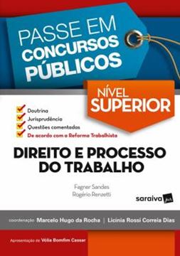 Imagem de COLECAO PASSE EM CONCURSOS PUBLICOS - NIVEL SUPERIOR - DIREITO E PROCESSO DO TRABALHO