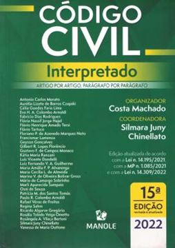 Imagem de CODIGO CIVIL INTERPRETADO  ARTIGO POR ARTIGO, PARAGRAFO POR PARAGRAFO - 15ªED