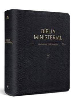 Imagem de BIBLIA MINISTERIAL - NVI - CAPA PU PRETA LUXO