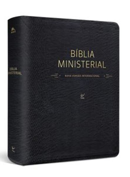 Picture of BIBLIA MINISTERIAL - NVI - CAPA PU PRETA LUXO