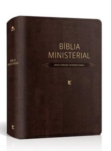 Picture of BIBLIA MINISTERIAL - NVI - CAPA PU MARROM ESCURO