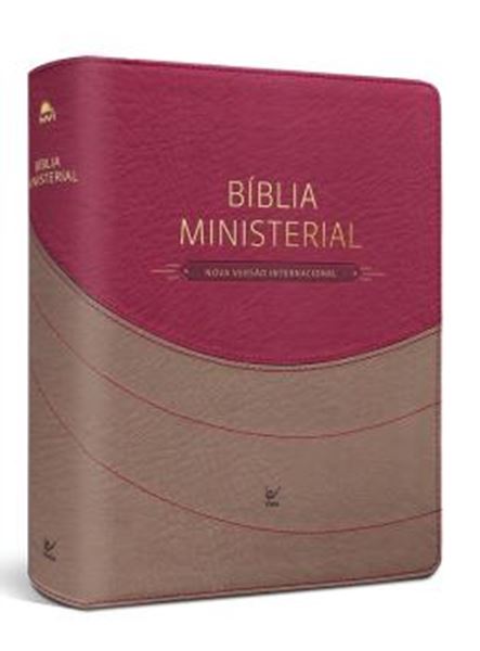 Picture of BIBLIA MINISTERIAL - NVI - CAPA DUOTONE MARROM CLARO E VERMELHO