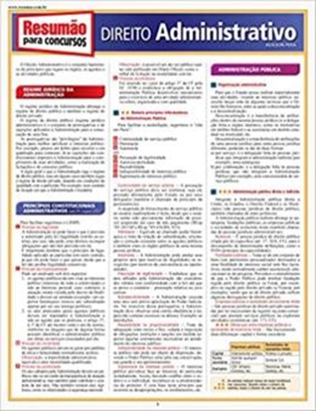 Picture of RESUMAO PARA CONCURSOS - DIREITO ADMINISTRATIVO