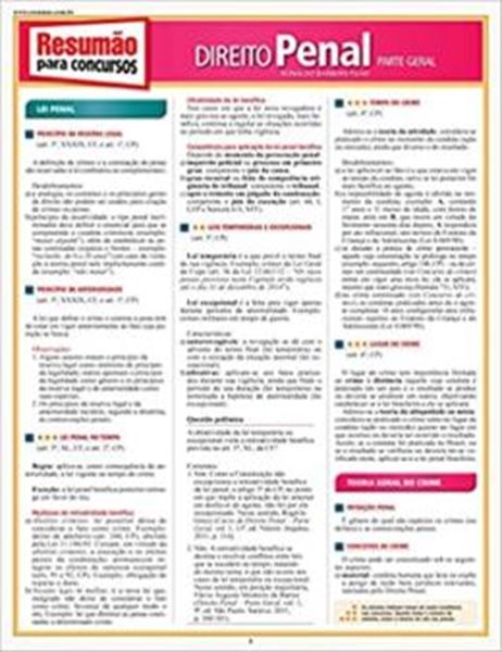 Picture of RESUMAO PARA CONCURSOS - DIREITO PENAL PARTE GERAL