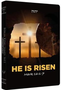 Imagem de BÍBLIA KING JAMES 1611 - ULTRAFINA LETTERING BIBLE HE IS RISEN