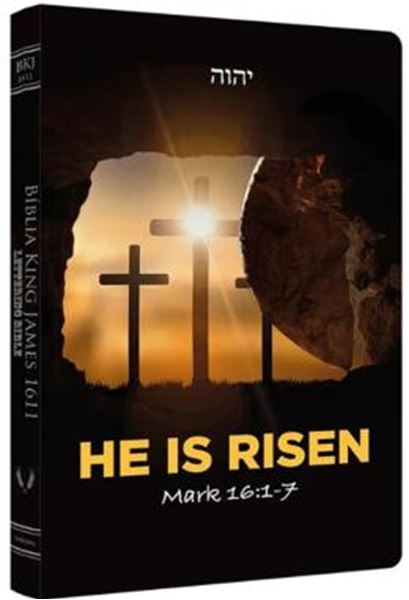 Picture of BÍBLIA KING JAMES 1611 - ULTRAFINA LETTERING BIBLE HE IS RISEN