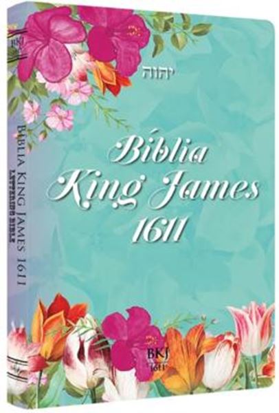 Picture of BÍBLIA KING JAMES 1611 - ULTRAFINA LETTERING BIBLE FEMININA TIFFANY