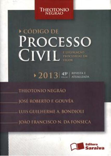 Picture of CODIGO DE PROCESSO CIVIL E LEGISLACAO CIVIL EM VIGOR - 45ª EDICAO