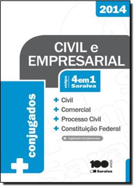 Picture of CODIGO 4 EM 1 CIVIL E COMERCIAL - PROCESSO CIVIL E CONSTITUICAO FEDERAL - 10ª ED