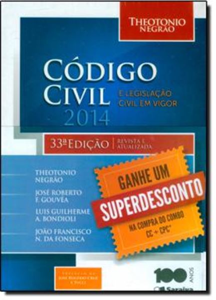 Picture of CODIGO CIVIL E LEGISLACAO CIVIL EM VIGOR - 7º ED