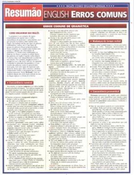 Imagem de RESUMAO - ENGLISH ERROS COMUNS