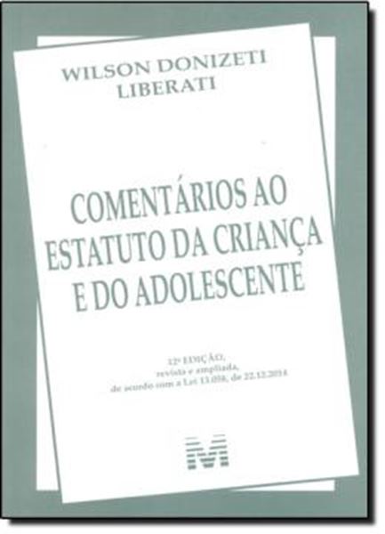 Picture of COMENTARIOS AO ESTATUTO DA CRIANCA E DO ADOLESCENTE - 12º ED