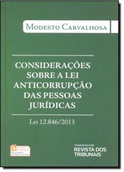 Picture of CONSIDERACOES SOBRE A LEI ANTICORRUPCAO DAS PESSOAS JURIDICAS