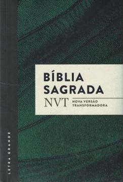 Imagem de BIBLIA SAGRADA NVT - VERDE - LETRA GRANDE COM BROCHURA E ORELHAS