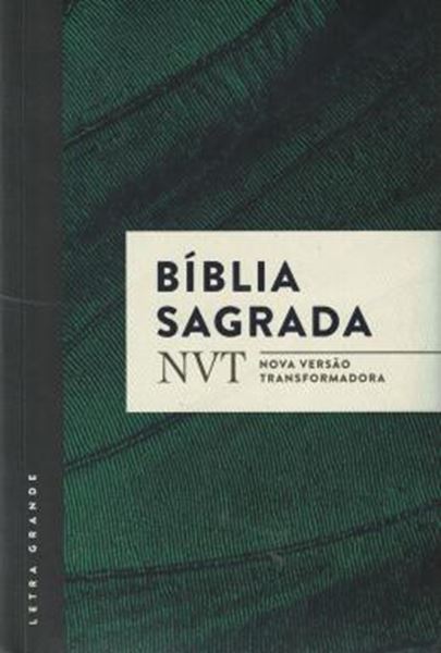 Picture of BIBLIA SAGRADA NVT - VERDE - LETRA GRANDE COM BROCHURA E ORELHAS