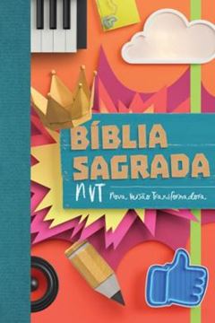 Imagem de BIBLIA SAGRADA NVT - COLAGEM - LETRA NORMAL COM BROCURA E ORELHAS