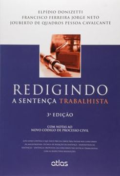 Imagem de REDIGINDO A SENTENCA TRABALHISTA - 3ª ED