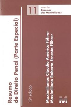 Imagem de RESUMO DE DIREITO PENAL - PARTE ESPECIAL - VOL. 11 - 12ª ED