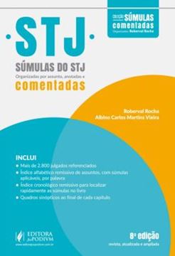 Imagem de SUMULAS DO STJ - ORGANIZADAS POR ASSUNTO, ANOTADAS E COMENTADAS - 8ª ED