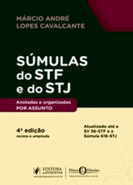 Picture of SUMULAS DO STF E STJ ANOTADAS E ORGANIZADAS POR ASSUNTO - 4ª ED