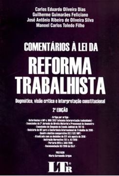 Imagem de COMENTARIOS A LEI DA REFORMA TRABALHISTA - 2ª ED.