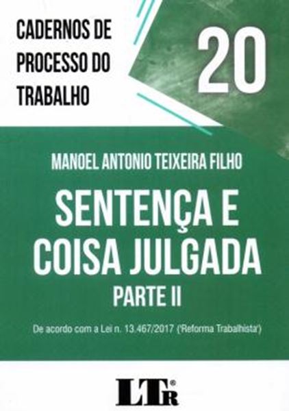 Picture of CADERNOS DE PROCESSO DO TRABALHO - VOL. 20