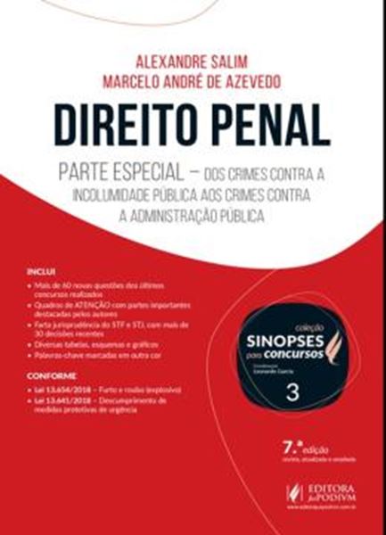 Picture of SINOPSES PARA CONCURSOS - VOL. 3 - DIREITO PENAL - PARTE ESPECIAL - 7ª ED