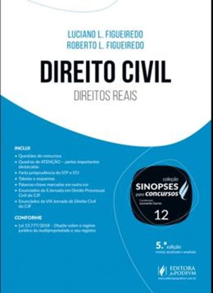 Picture of SINOPSES PARA CONCURSOS - VOL. 12 - DIREITO CIVIL - DIREITOS REAIS - 5ª ED