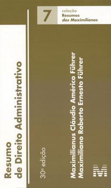 Picture of RESUMO DE DIREITO ADMINISTRATIVO - VOL. 7 - 30ª ED.