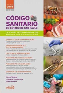Imagem de CODIGO SANITARIO DO ESTADO DE SAO PAULO - 11ª ED