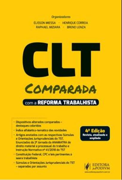 Picture of CLT COMPARADA COM A REFORMA TRABALHISTA - 4ª ED