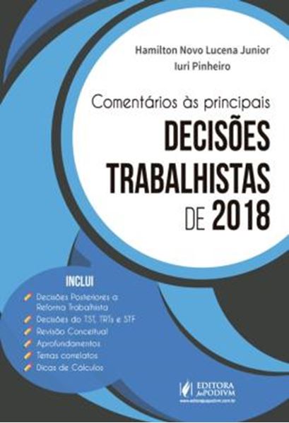 Picture of COMENTARIOS AS PRINCIPAIS DECISOES TRABALHISTAS DE 2018