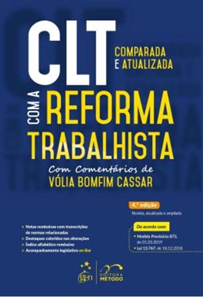 Picture of CLT COMPARADA E ATUALIZADA COM A REFORMA TRABALHISTA - 4ªED