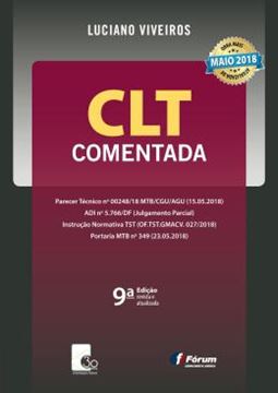 Imagem de CLT COMENTADA PELA REFORMA TRABALHISTA LEI 13.467/2017