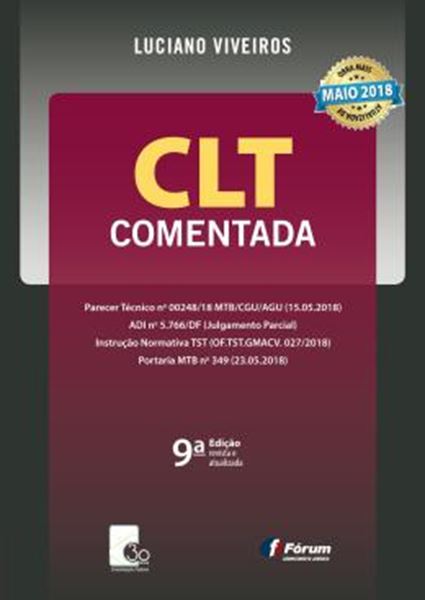 Picture of CLT COMENTADA PELA REFORMA TRABALHISTA LEI 13.467/2017