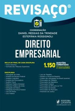 Imagem de REVISACO - DIREITO EMPRESARIAL - 1.150 QUESTOES COMENTADAS, ALTERNATIVA POR ALTERNATIVA POR AUTORES ESPECIALISTAS