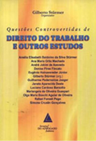 Picture of QUESTOES CONTROVERTIDAS DE DIREITO DO TRABALHO E OUTROS ESTUDOS