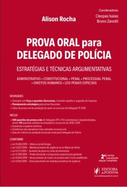 Picture of PROVA ORAL PARA DELEGADO DE POLICIA - ESTRATEGIAS E TECNICAS ARGUMENTATIVAS