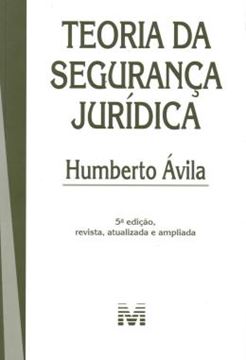 Imagem de TEORIA DA SEGURANCA JURIDICA - 5ª ED