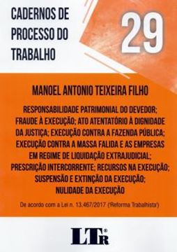 Imagem de CADERNOS DE PROCESSO DO TRABALHO Nº 29